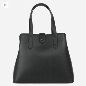 Fawn Design Black Leather Tote